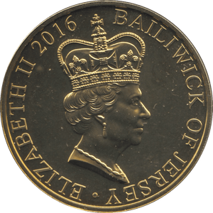 2016 BU JERSEY QUEEN ELIZABETH 90TH BIRTHDAY COIN FIVE POUNDS - WORLD COINS - Cambridgeshire Coins