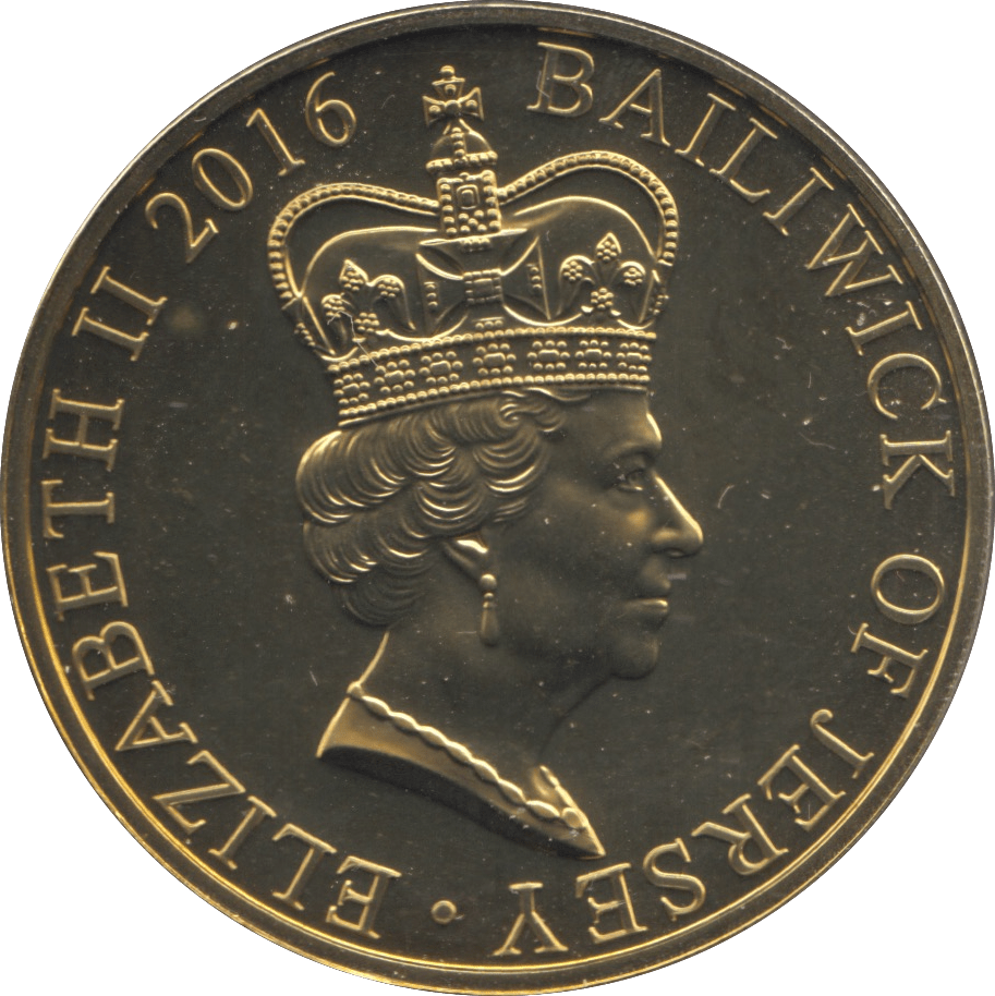 2016 BU JERSEY QUEEN ELIZABETH 90TH BIRTHDAY COIN FIVE POUNDS - WORLD COINS - Cambridgeshire Coins