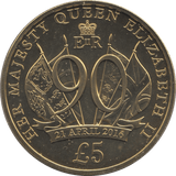 2016 BU JERSEY QUEEN ELIZABETH 90TH BIRTHDAY COIN FIVE POUNDS - WORLD COINS - Cambridgeshire Coins