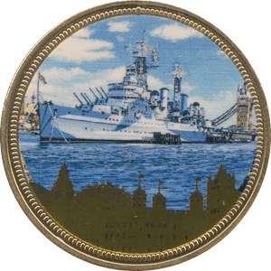 2016 FAMOUS LANDMARKS OF LONDON HMS BELFAST - WORLD COINS - Cambridgeshire Coins