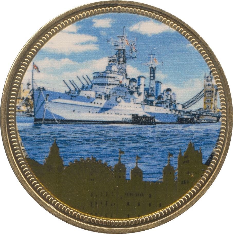 2016 FAMOUS LANDMARKS OF LONDON HMS BELFAST - WORLD COINS - Cambridgeshire Coins