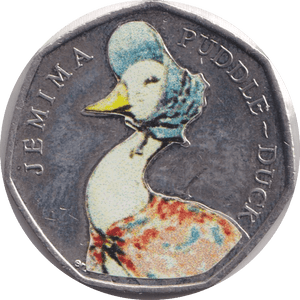 2016 FIFTY PENCE JEMIMA PUDDLE - DUCK COLOURED 50P BEATRIX POTTER COIN - BEATRIX POTTER - Cambridgeshire Coins