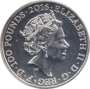 2016 SILVER £100 NELSONS COLUMN ( BU ) - SILVER WORLD COINS - Cambridgeshire Coins