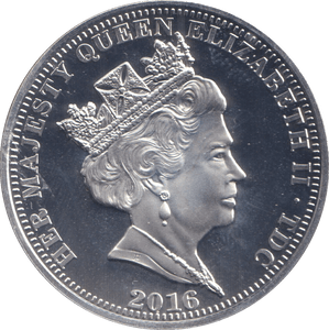 2016 SILVER FIVE POUNDS QUEEN ELIZABETH II 90TH BIRTHDAY - SILVER WORLD COINS - Cambridgeshire Coins