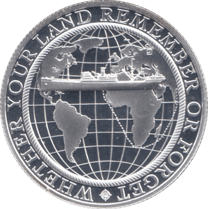 2016 SILVER PROOF BATTLE OF THE ATLANTIC HALF CROWN GIBRALTAR - SILVER WORLD COINS - Cambridgeshire Coins