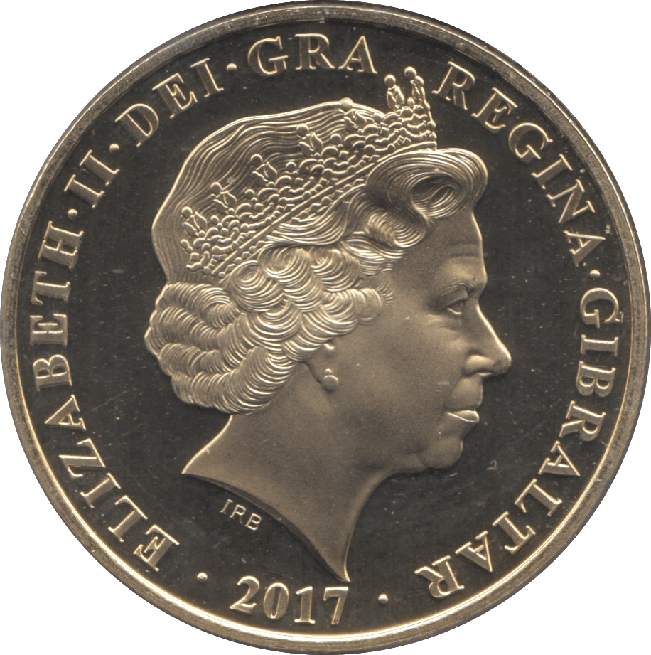 2017 BRILLIANT UNCIRCULATED QUEEN ELIZABETH II COIN GIBRALTAR BRILLIANT - WORLD COINS - Cambridgeshire Coins