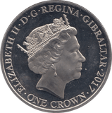 2017 CROWN GIBRALTAR F160 - WORLD COINS - Cambridgeshire Coins