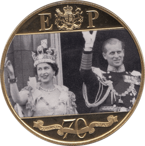 2017 ELIZABETH AND PHILIP 70TH ANNIVERSARY CROWN COIN F111 - CROWN - Cambridgeshire Coins