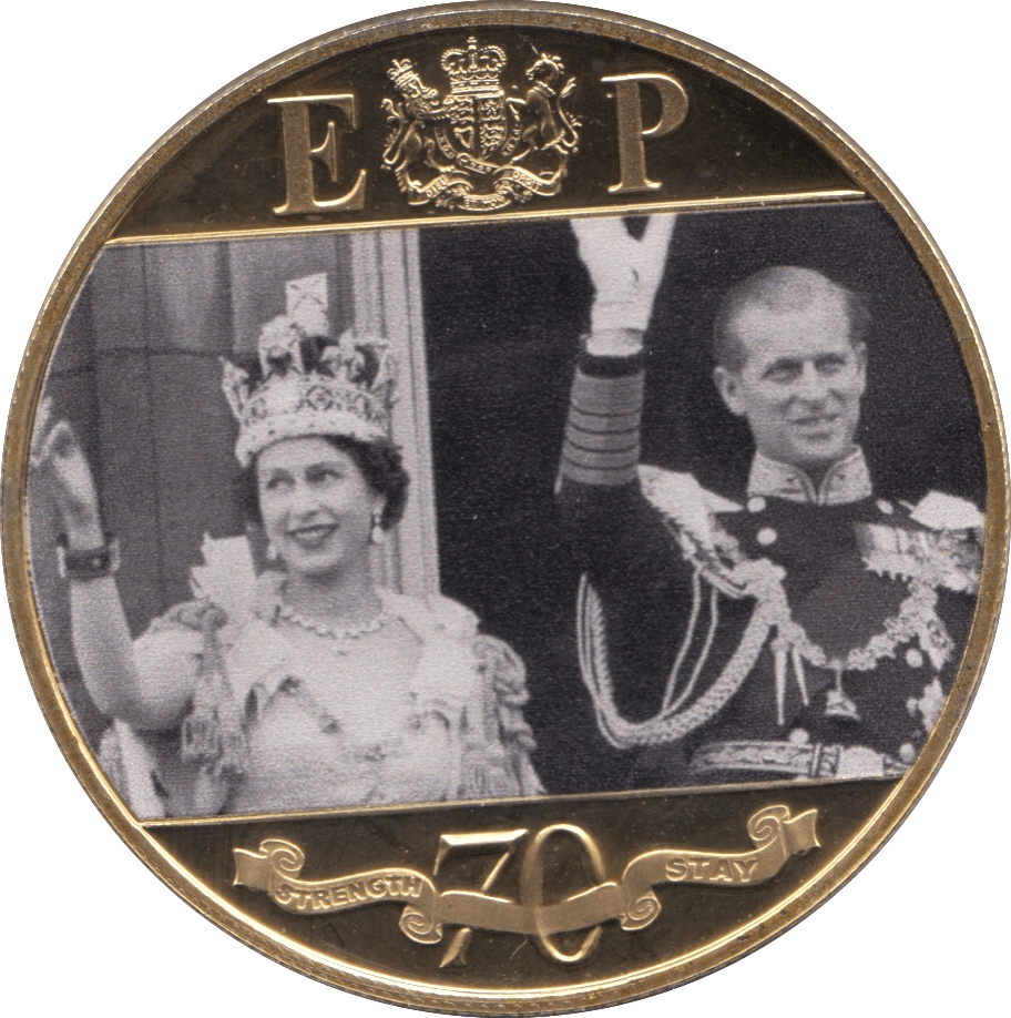 2017 ELIZABETH AND PHILIP 70TH ANNIVERSARY CROWN COIN F111 - CROWN - Cambridgeshire Coins