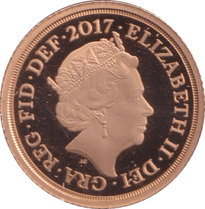 2017 GOLD HALF SOVEREIGN ( PROOF ) - HALF SOVEREIGN - Cambridgeshire Coins