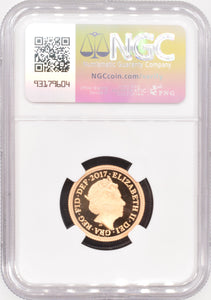 2017 GOLD PROOF PISTRUCCI SOVEREIGN 200TH ANNIVERSARY (NGC) PF 69 ULTRA CAMEO - NGC GOLD COINS - Cambridgeshire Coins