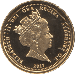 2017 GOLD SOVEREIGN ALDERNEY ( PROOF ) - Gold World Coins - Cambridgeshire Coins