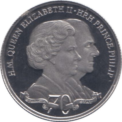 2017 PLATINUM £10 70 YEARS GIBRALTAR - Cambridgeshire Coins