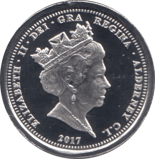 2017 PLATINUM PROOF ALDERNEY ELIZABETH AND PHILIP ANNIVERSARY SOVEREIGN - Platinum Coins - Cambridgeshire Coins