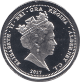 2017 PLATINUM PROOF ALDERNEY ELIZABETH AND PHILIP ANNIVERSARY SOVEREIGN - Platinum Coins - Cambridgeshire Coins