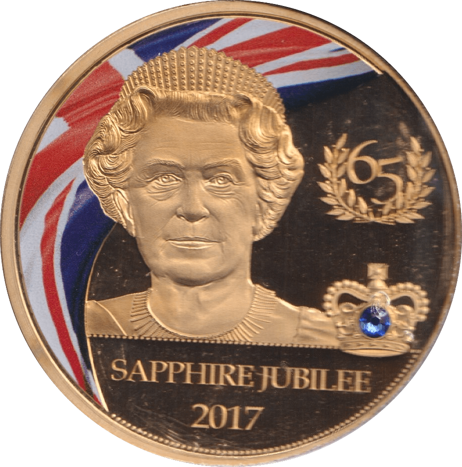 2017 SAPPHIRE JUBILEE COIN F207 - WORLD COINS - Cambridgeshire Coins