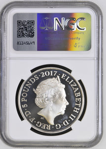 2017 SILVER PROOF PORTRAIT OF BRITAIN DOWNING STREET ( NGC ) PF68 ULTRA CAMEO - NGC SILVER COINS - Cambridgeshire Coins