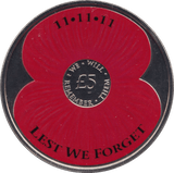 2018 BRILLIANT UNCIRCULATED £5 REMEMBRANCE POPPY BU JERSEY - £5 BU - Cambridgeshire Coins