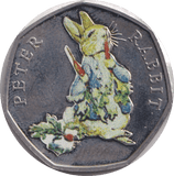 2018 FIFTY PENCE PETER RABBIT COLOURED 50P BEATRIX POTTER COIN - BEATRIX POTTER - Cambridgeshire Coins