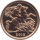 2018 GOLD HALF SOVEREIGN ( BU ) - Half Sovereign - Cambridgeshire Coins