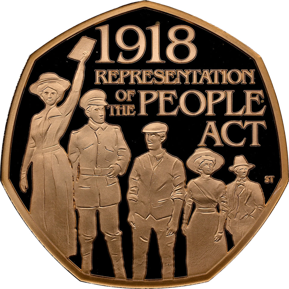 2018 GOLD PROOF 50P REPRESENTATION OF THE PEOPLE ACT ( NGC ) PF 69 ULTRA CAMEO (Copy) - NGC GOLD COINS - Cambridgeshire Coins