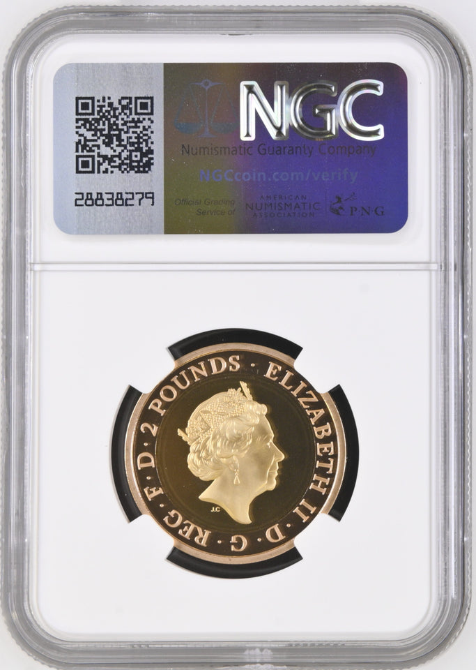 2018 GOLD PROOF TWO POUNDS RAF CENTENARY BADGE (NGC) PF69 ULTRA CAMEO - NGC GOLD COINS - Cambridgeshire Coins