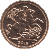 2018 GOLD SOVEREIGN ( BU ) - SOVEREIGN - Cambridgeshire Coins