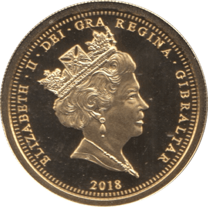 2018 GOLD SOVEREIGN GIBRALTAR ( PROOF ) - Gold World Coins - Cambridgeshire Coins