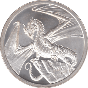 2018 ONE TROY OUNCE 999.0 SILVER PROOF WORLD OF DRAGONS BULLION - SILVER 1 oz COINS - Cambridgeshire Coins
