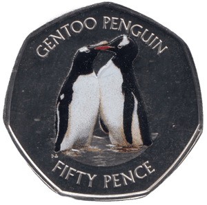 2019 CHRISTMAS 50P PENGUINS PROOF BRITISH ANTARCTIC - 50P CHRISTMAS COINS - Cambridgeshire Coins