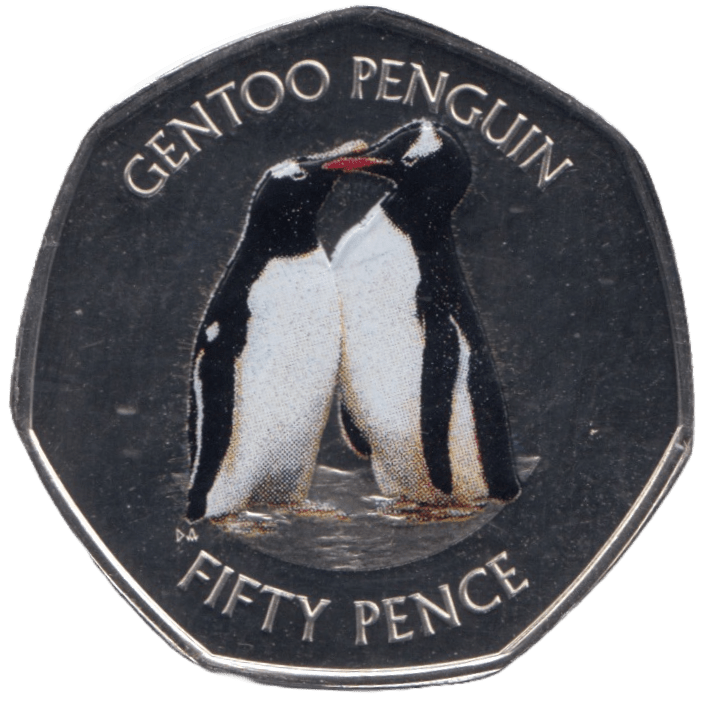 2019 CHRISTMAS 50P PENGUINS PROOF BRITISH ANTARCTIC - 50P CHRISTMAS COINS - Cambridgeshire Coins