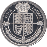 2019 PLATINUM PROOF ONE LAUREL TRISTAN DA CUNHA - PLATINUM - Cambridgeshire Coins