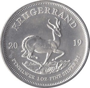 2019 SILVER KRUGERRAND 1OZ SOUTH AFRICA ( UNC ) - SILVER WORLD COINS - Cambridgeshire Coins