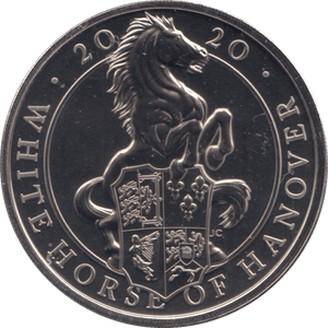 2020 BRILLIANT UNCIRCULATED £5 QUEENS BEASTS WHITE HORSE OF HANOVER BU - £5 BU - Cambridgeshire Coins