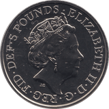 2020 BRILLIANT UNCIRCULATED £5 QUEENS BEASTS WHITE HORSE OF HANOVER BU - £5 BU - Cambridgeshire Coins