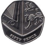 2020 FIFTY PENCE 50P BRILLIANT UNCIRCULATED 50P SECTION OF SHIELD BU - 50p BU - Cambridgeshire Coins