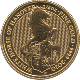 2020 GOLD 1/4 OUNCE WHITE HORSE OF HANOVER QUEENS BEASTS - GOLD BRITANNIAS - Cambridgeshire Coins