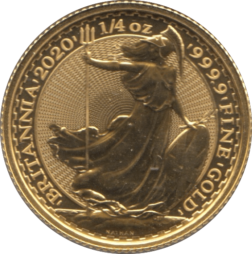 2020 GOLD £25 1/4 OUNCE BRITANNIA - GOLD BRITANNIAS - Cambridgeshire Coins