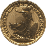 2020 GOLD £25 1/4 OUNCE BRITANNIA - GOLD BRITANNIAS - Cambridgeshire Coins