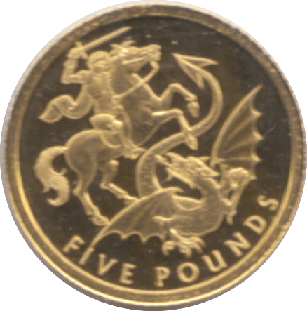 2020 GOLD PROOF FIVE POUNDS ST GEORGE AND DRAGON - GOLD COMMEMORATIVE - Cambridgeshire Coins