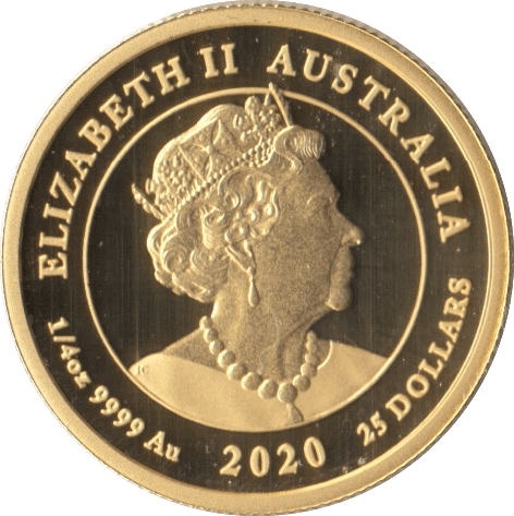 2020 GOLD QUARTER OUNCE $25 COIN AUSTRALIA ( PROOF ) GOLD BRITANNIAS ...