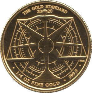 2020 GOLD STANDARD UK 1/4 OUNCE £25 - Gold World Coins - Cambridgeshire Coins