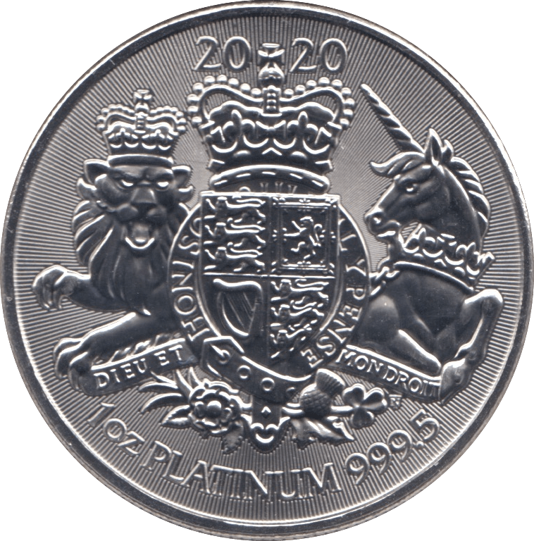 2020 PLATINUM 1OZ ROYAL ARMS £100 - Platinum Coins - Cambridgeshire Coins