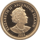 2021 ASCENSION ISLANDS PRINCESS DIANA GOLD PROOF 1/8 SOVEREIGN - Gold World Coins - Cambridgeshire Coins