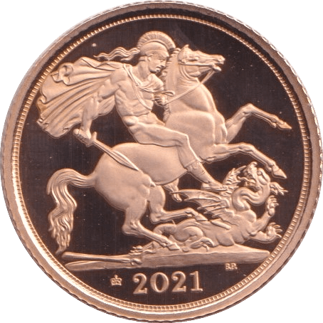 2021 GOLD HALF SOVEREIGN ( PROOF ) - HALF SOVEREIGN - Cambridgeshire Coins