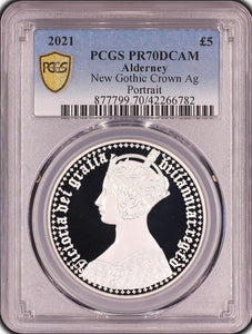 2021 NEW GOTHIC CROWN PCGS PR70DCAM - NGC SILVER COINS - Cambridgeshire Coins