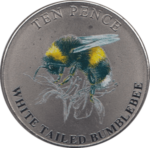 2021 TEN PENCE BAILIWICK OF GUERNSEY WHITE - TAILED BUMBLEBEE - 10p Proof - Cambridgeshire Coins