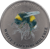 2021 TEN PENCE BAILIWICK OF GUERNSEY WHITE - TAILED BUMBLEBEE - 10p Proof - Cambridgeshire Coins