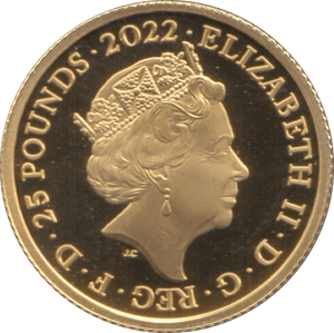 2022 GOLD PROOF 1/4 OUNCE 40TH BIRTHDAY DUKE OF CAMBRIDGE - GOLD BRITANNIAS - Cambridgeshire Coins