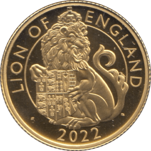 2022 GOLD PROOF 1/4 OUNCE LION OF ENGLAND QUEENS BEASTS - GOLD BRITANNIAS - Cambridgeshire Coins